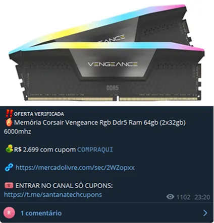 Componente de PC em promoção
