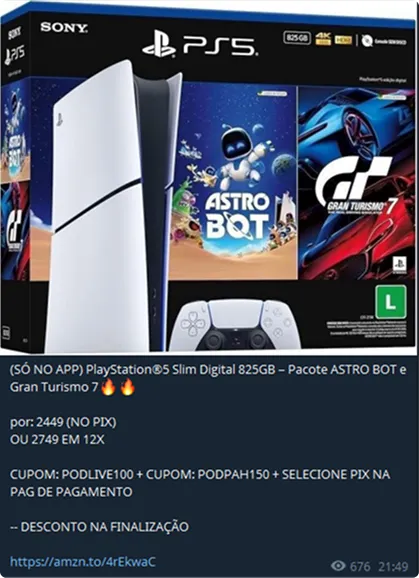 Produto em oferta geral